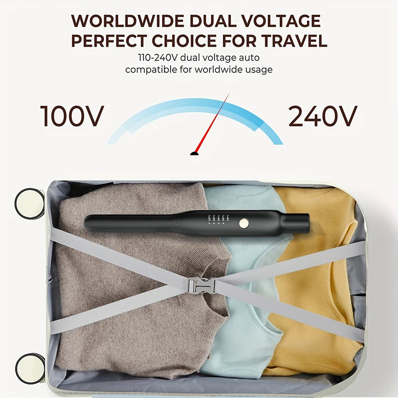 Mini Travel  Hair Straightener 2-in-1