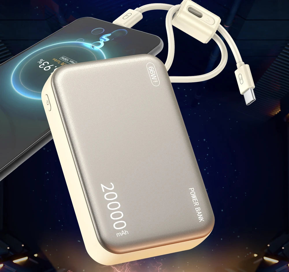 66W Fast Charge Power Bank 20000mAh