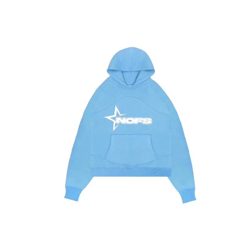 Hoodies Men Y2k Hip Hop letter Graphic Print Hooded Sweatshirt Punk Rock Oversized Pullovers Baggy Sweatpants Suits