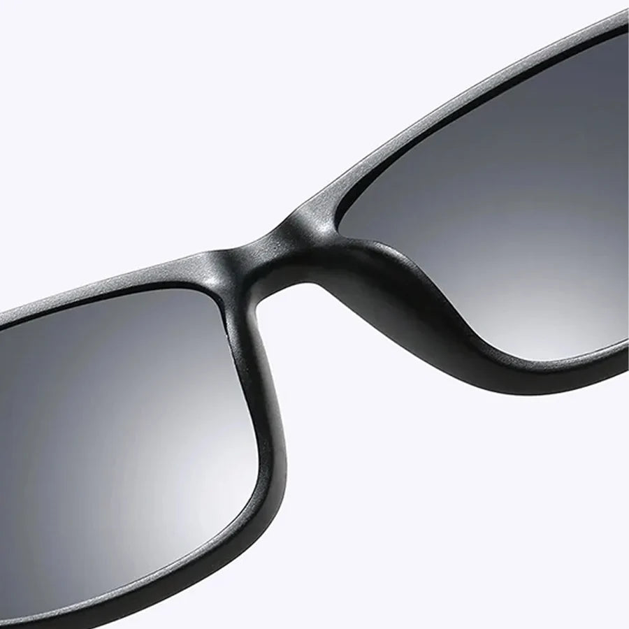 1-2PCS Luxury Men Sunglasses Fashion Vintage Square Ultra Light Frame Driving Fishing Sun Glasses For Man Eyewear