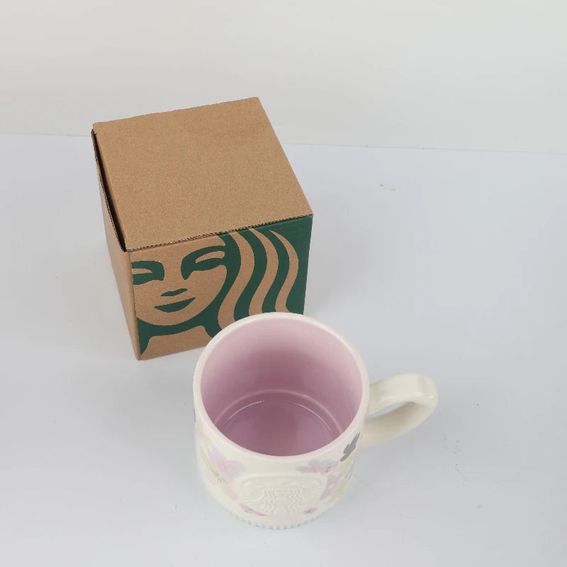 Starbucks Purple Sakura Iridescent Mug 355ml Food Grade Ceramic Heat Resistant For Latte Cappuccino Daily Coffee Rituals