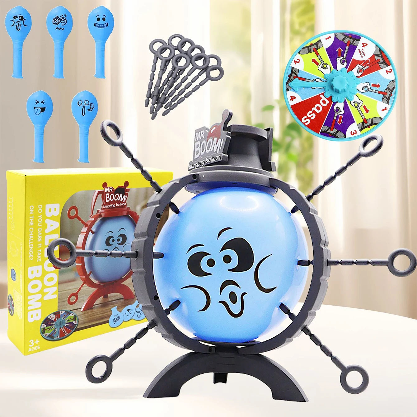 Pop balloon toy party party interaction tabletop game toy balloon explosion prank toy
