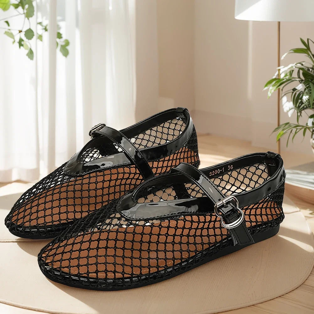 Women Mesh Ballet Flats