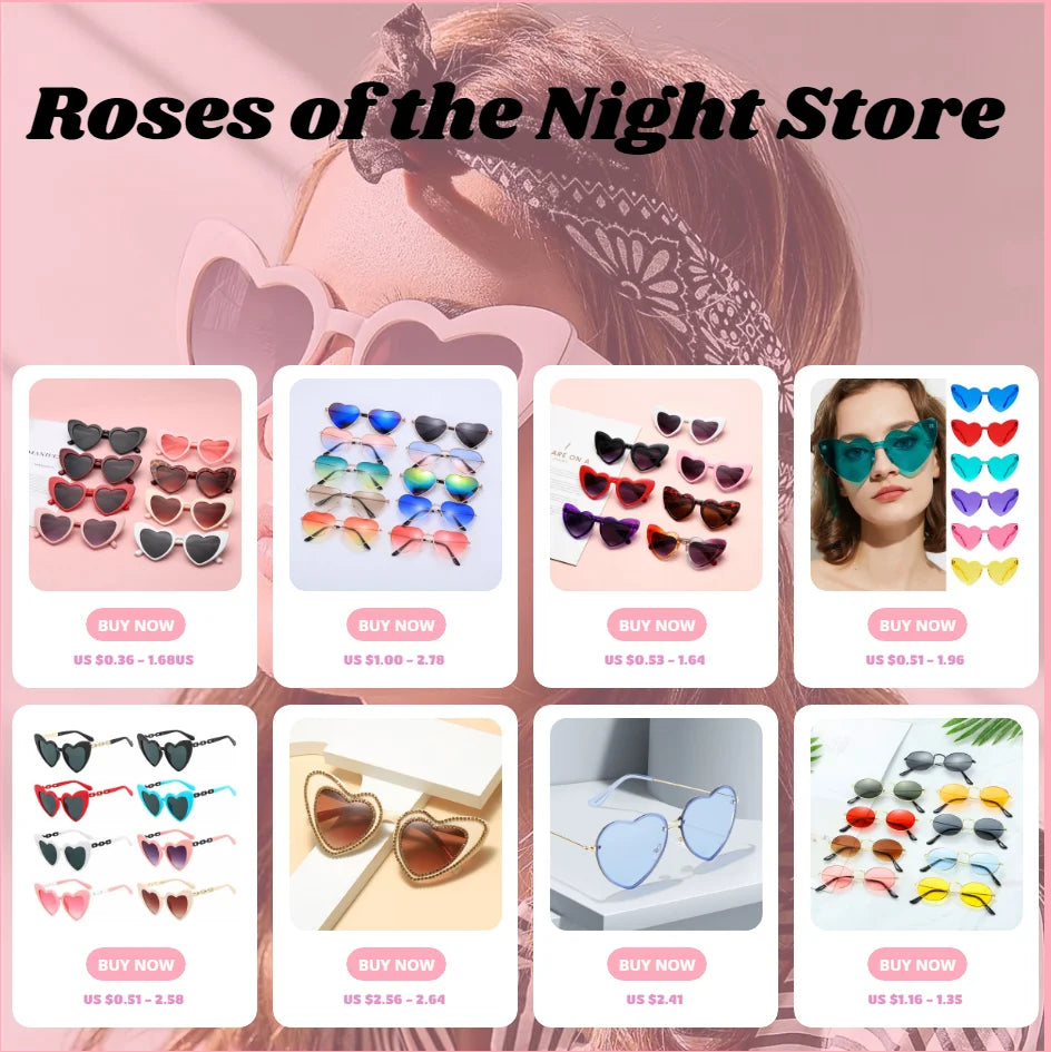 Ladies Fashion Metal Frame Sunglasses Fancy Dress Retro Heart Shaped Gradient Lens Sunglasses UV 400 Outdoor Goggles