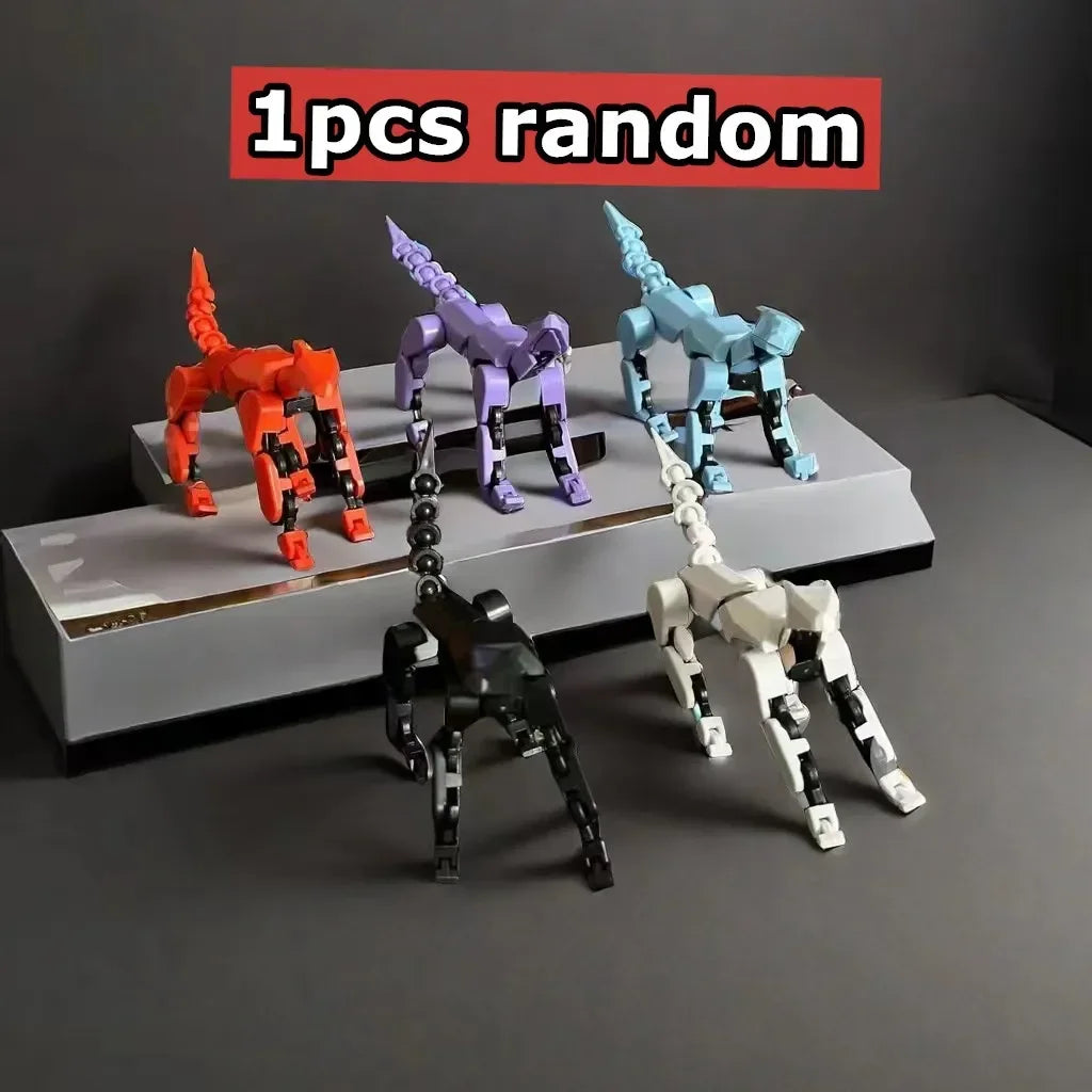 13 Action Figure Titan Multi-Jointed Movable Shapeshift Robot T13 Action Mannequin Character and Dog Figure Toys gifts for kids