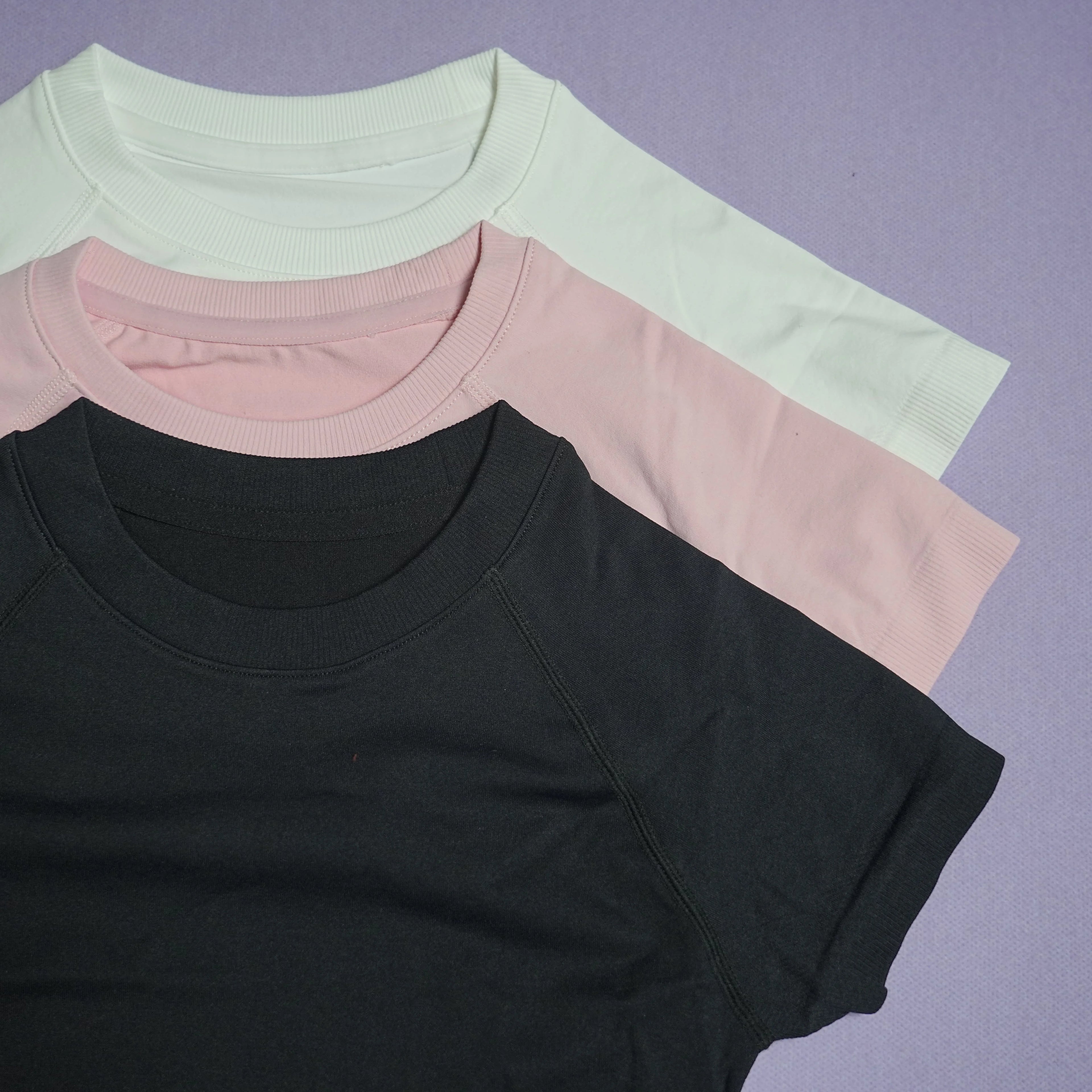 LOGO Sport Short Sleeve Top Women Running Sports T Shirt Summer Short Sleeve Round Neck Breathable Gym Vest Yoga Fitness Top