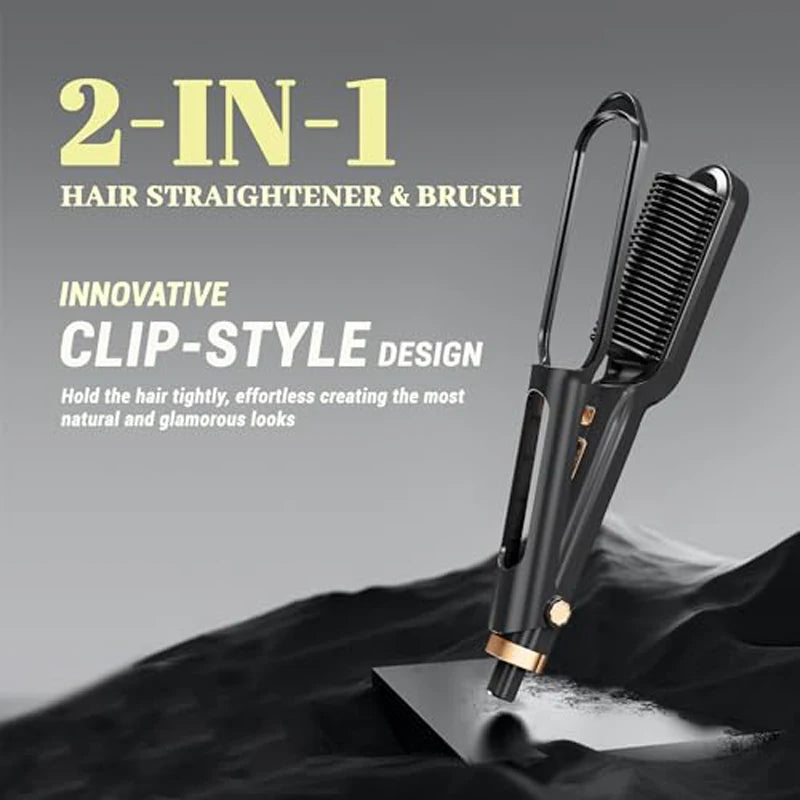 Hair straightening comb