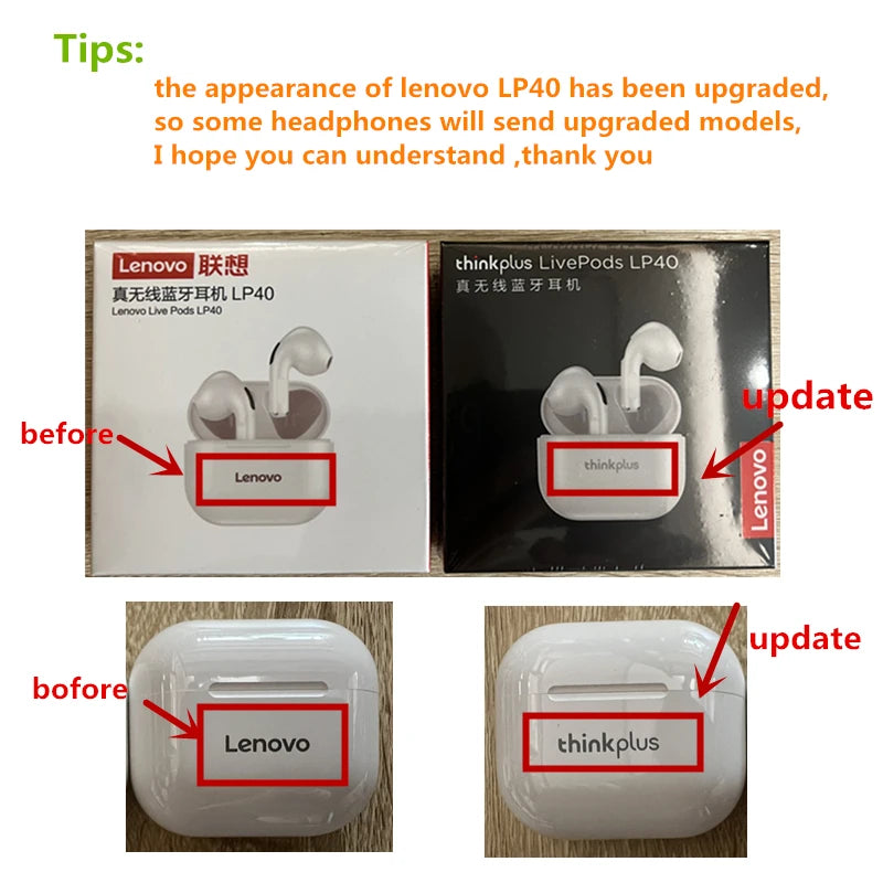 Lenovo LP40 wireless earbuds