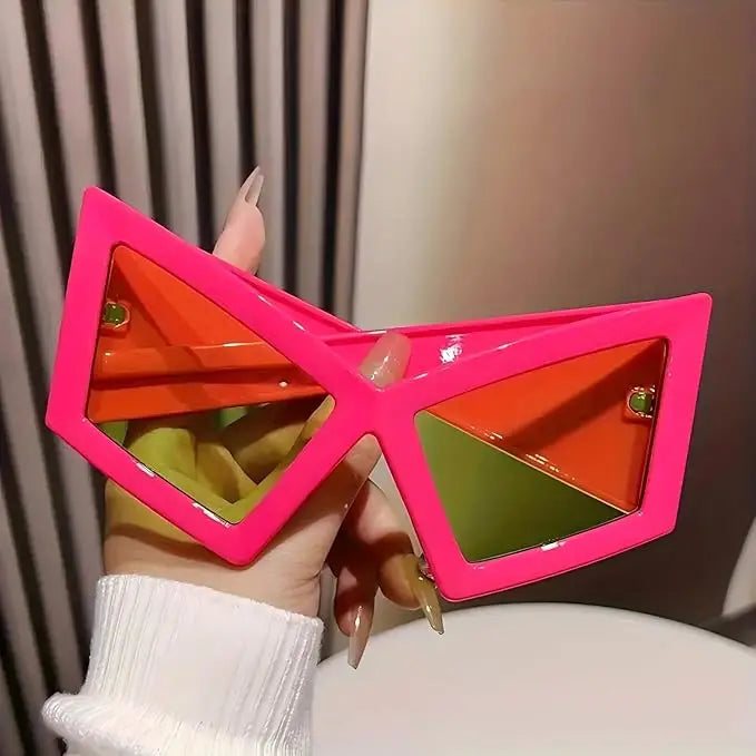 Fashion Oversized Cat Eye Sunglasses Novelty Party Sunglasses Funny Accessories for Adults Women    Hip Hop Dance Party Favors