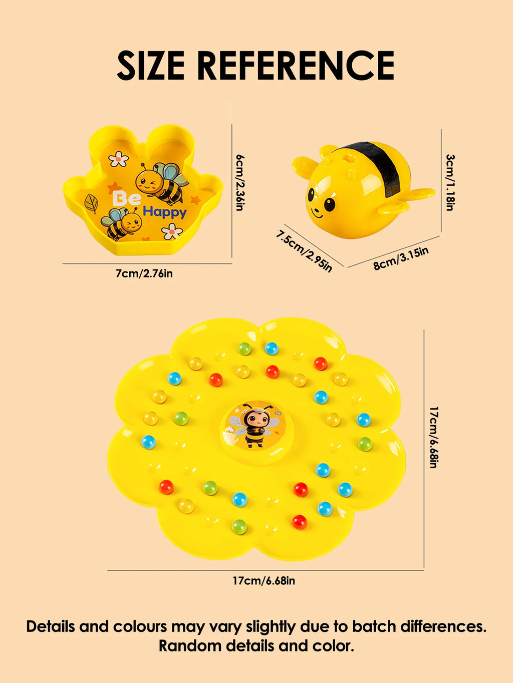 Little Bumblebee Multifunctional Board Game Puzzle Fishing Toy Interactive Educational Family Game for KidsToddlers Perfect Gift