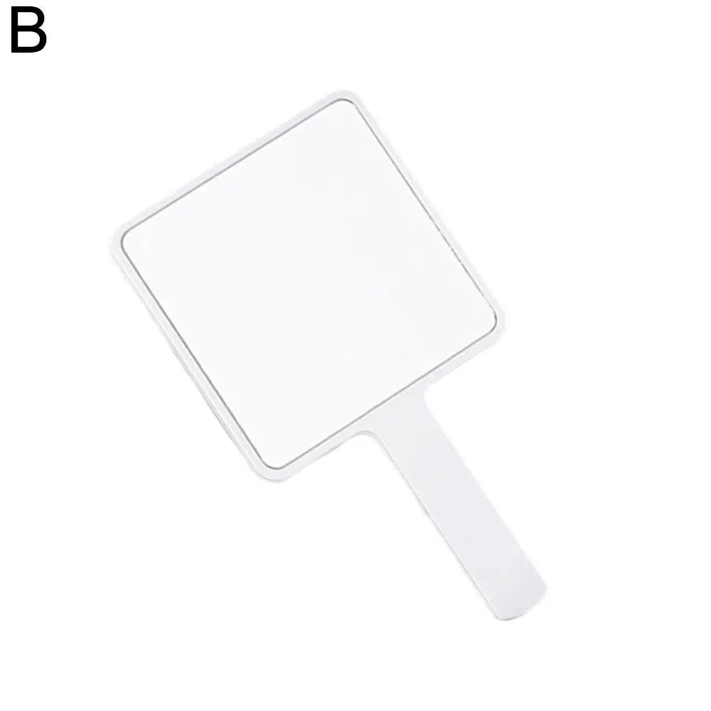 Handheld Makeup Mirror Square Makeup Vanity Mirror With Handle Hand Mirror SPA Salon Compact Mirrors
