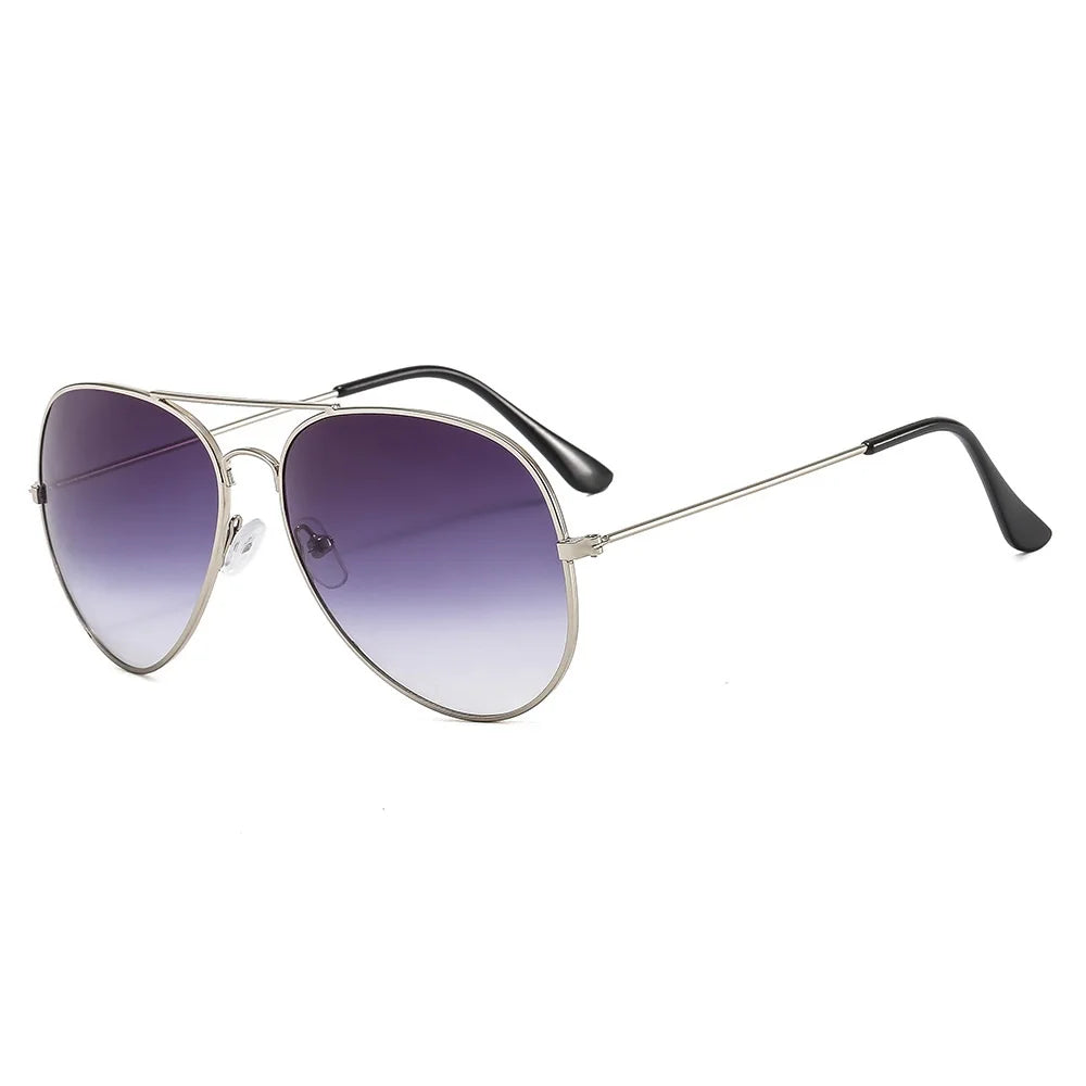 2026 New Double Bridge Aviation Sunglasse Woman Aviat Alloy Frame Polit Mirror Sun Glasses Female Male UV400 Eyewear for Men