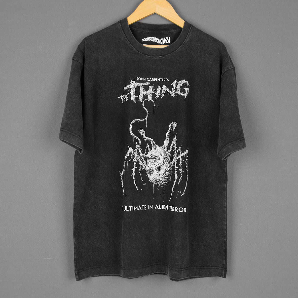 The Thing T-Shirt John Carpenter Horror Movie They Live Halloween Prince of Darkness Men's Cotton Short Sleeves Clothing Shirt