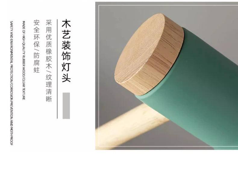 Nordic Wooden LED Lamp