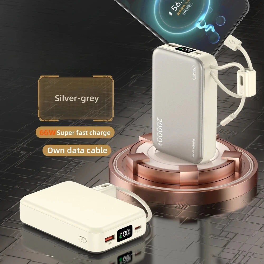 66W Fast Charge Power Bank 20000mAh