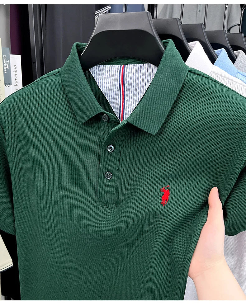 cotton short sleeve polo