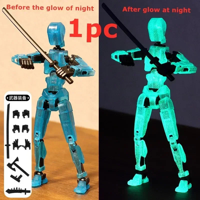 13 Action Figure Titan Multi-Jointed Movable Shapeshift Robot T13 Action Mannequin Character and Dog Figure Toys gifts for kids