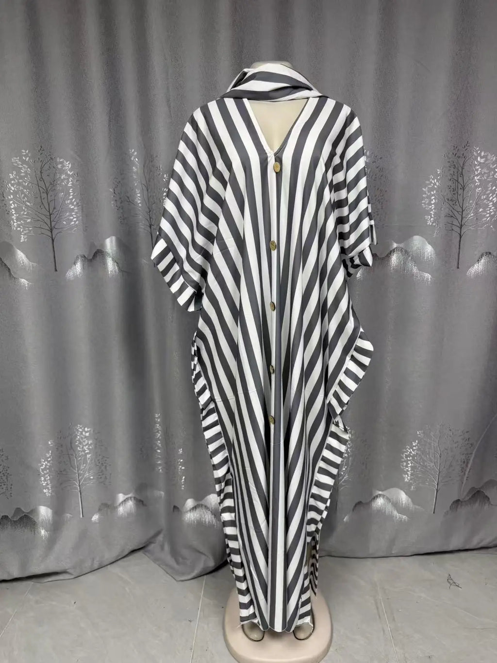 Summer African Polyester Party Evening Long Maxi Dress Kaftan Muslim Abaya Outfits Plus Size Dashiki African Dresses for Women