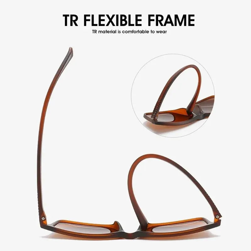 1-2PCS Luxury Men Sunglasses Fashion Vintage Square Ultra Light Frame Driving Fishing Sun Glasses For Man Eyewear