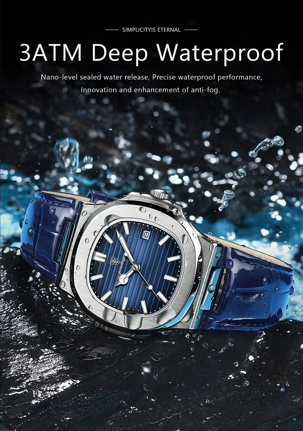 GOTTO Luxury Square Watch