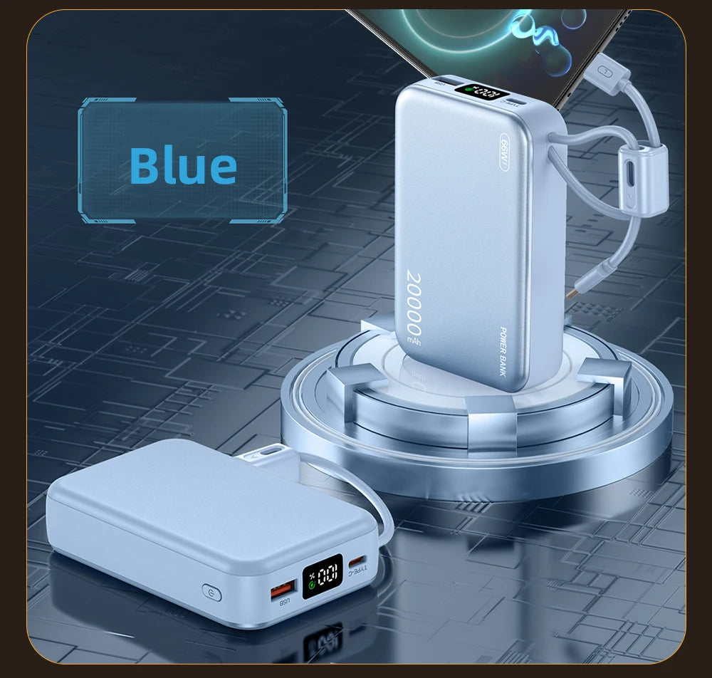 66W Fast Charge Power Bank 20000mAh