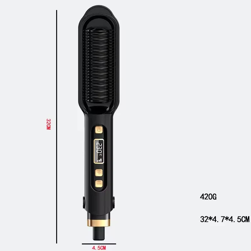 Hair straightening comb
