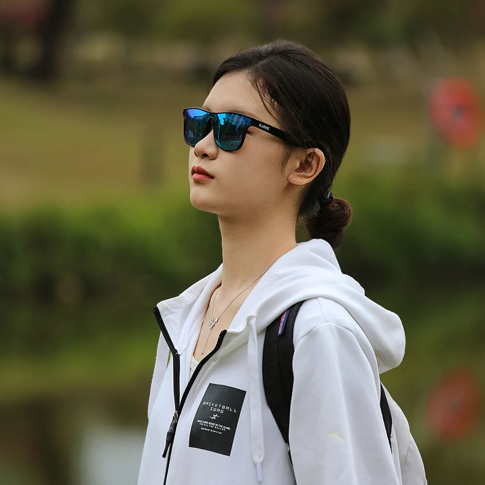 KAROS Fashion Sunglasses For Men Women Square Oversized Anti Glare Driving Eyewear Mirror Sun Glasses Women UV400 Goggles YZ2016