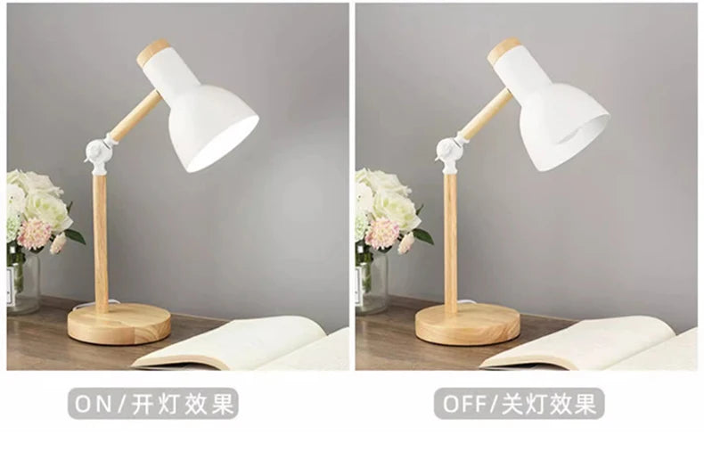 Nordic Wooden LED Lamp