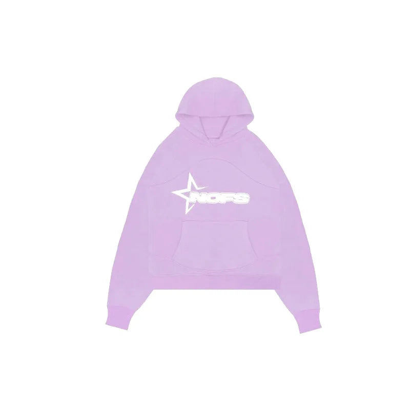 Hoodies Men Y2k Hip Hop letter Graphic Print Hooded Sweatshirt Punk Rock Oversized Pullovers Baggy Sweatpants Suits