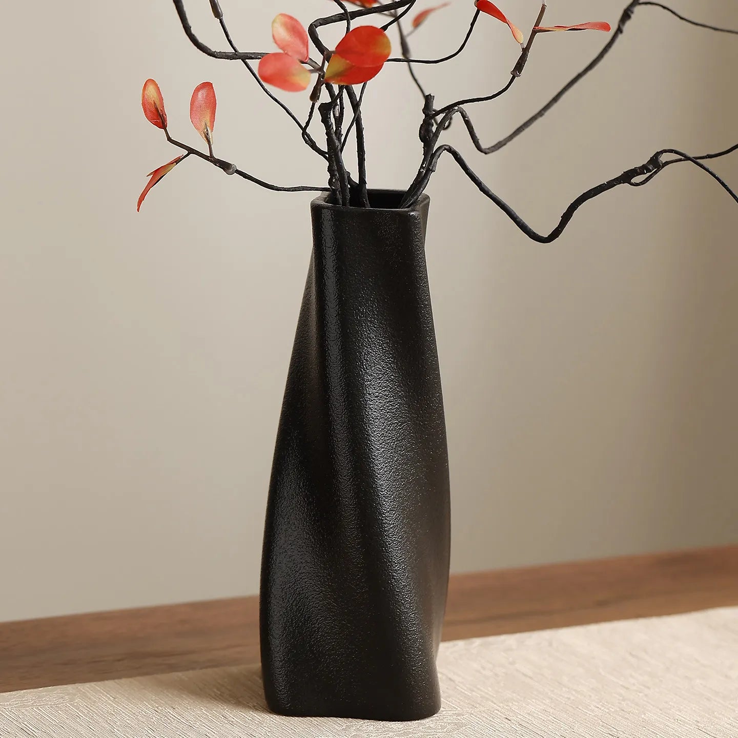 Ceramic vase light luxury high sense modern simple flower arrangement creative ornament entrance living room TV cabinet home