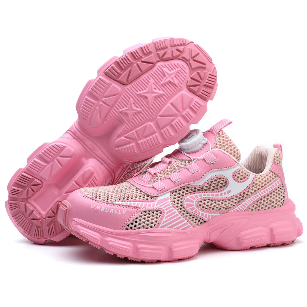 Summer Button Women's Steel Toe Safety Shoes Breathable Upper Work Shoes for Factory Workshop Smashing Comfortable Ladies Work F