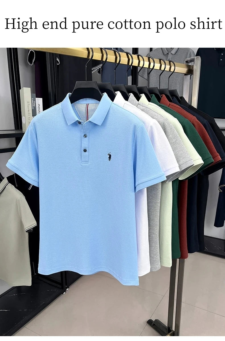 cotton short sleeve polo