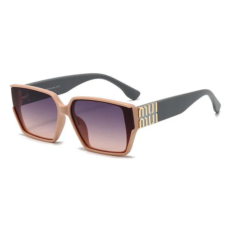 Fashion MM Designer Sunglasses for Women and Men Stylish Square Luxury Glasses Unisex Trend Vintage Shades UV400