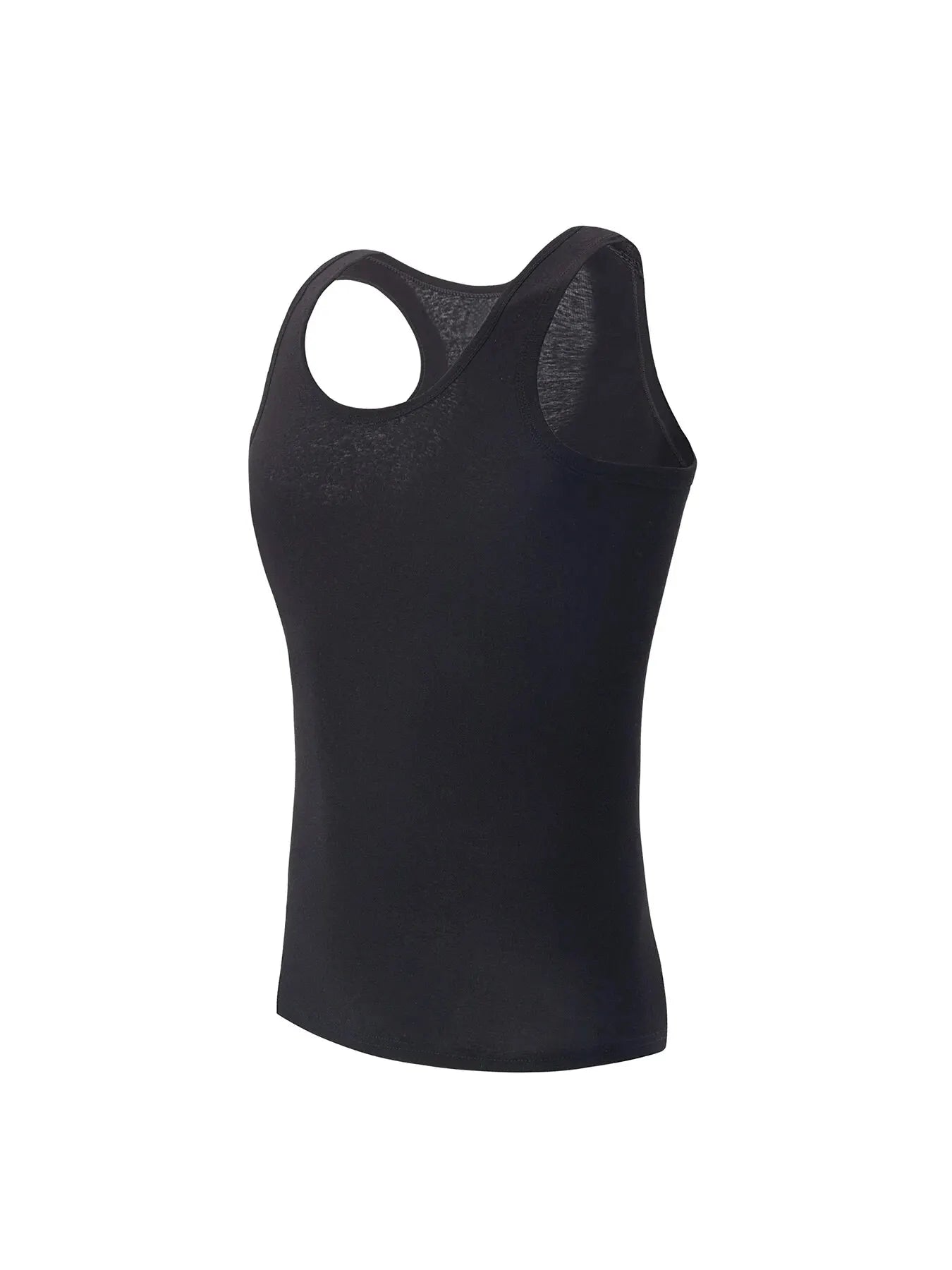 1/3 Pieces Men's Solid Color Basic Cotton Vest Youth Slim Exercise Sweat-absorbent T-shirt Middle-aged Comfortable Bottoming