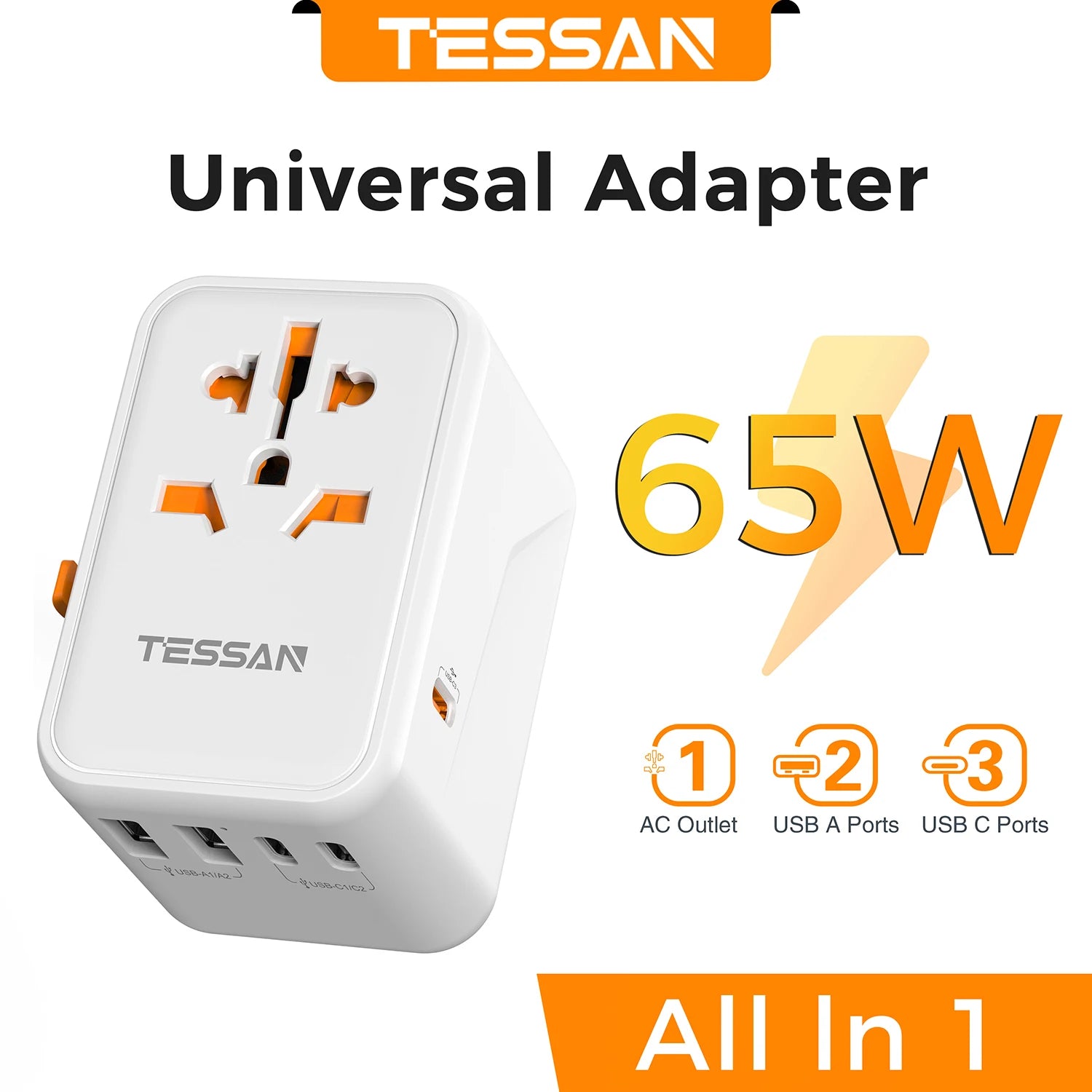 TESSAN 65W Travel adaptor