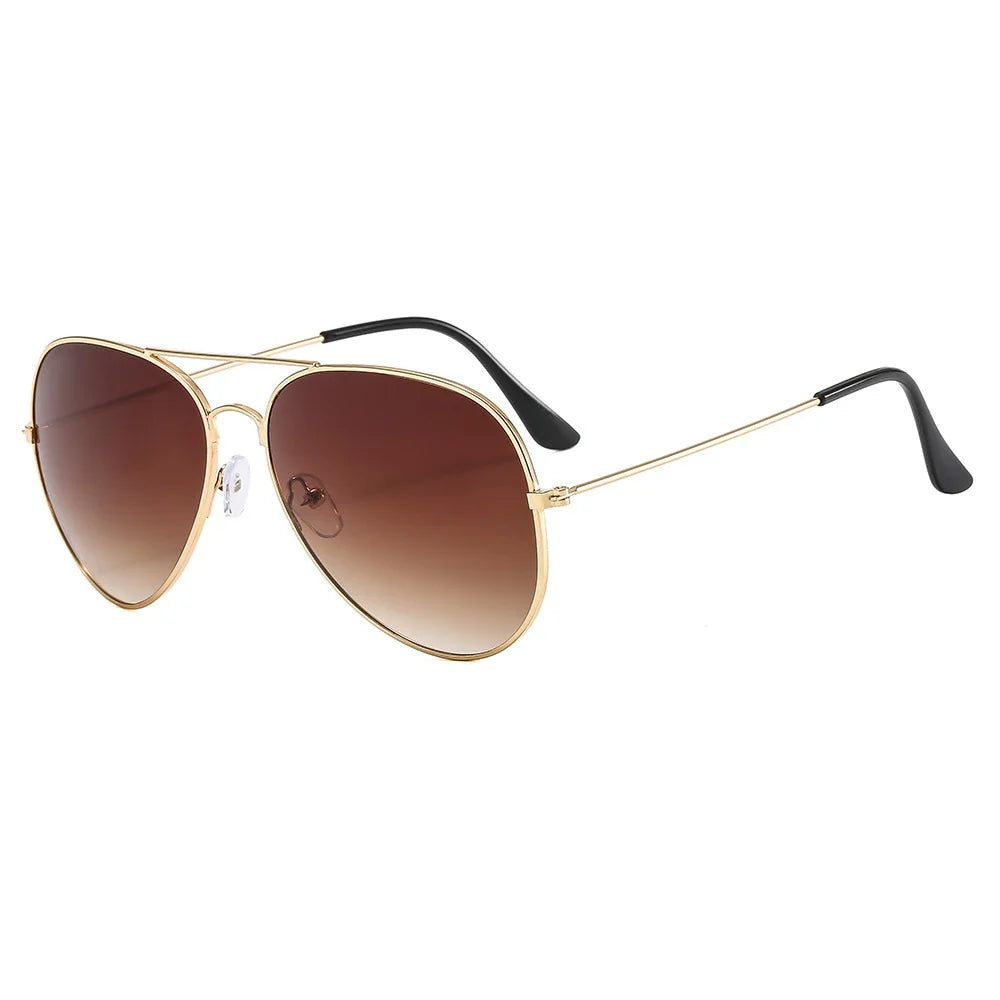 2026 New Double Bridge Aviation Sunglasse Woman Aviat Alloy Frame Polit Mirror Sun Glasses Female Male UV400 Eyewear for Men