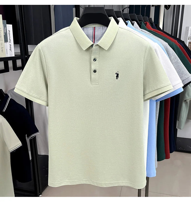 cotton short sleeve polo