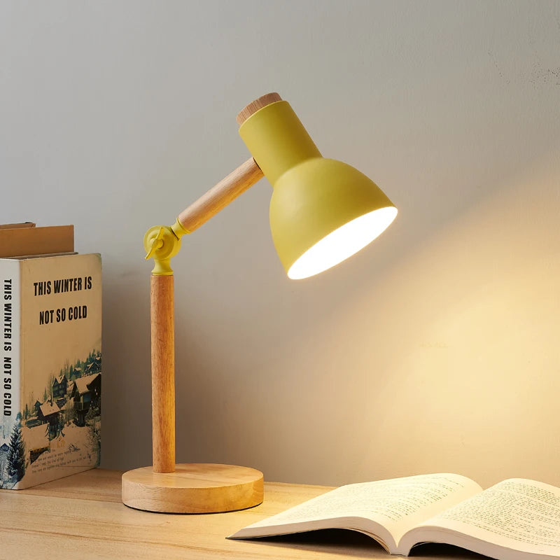 Nordic Wooden LED Lamp