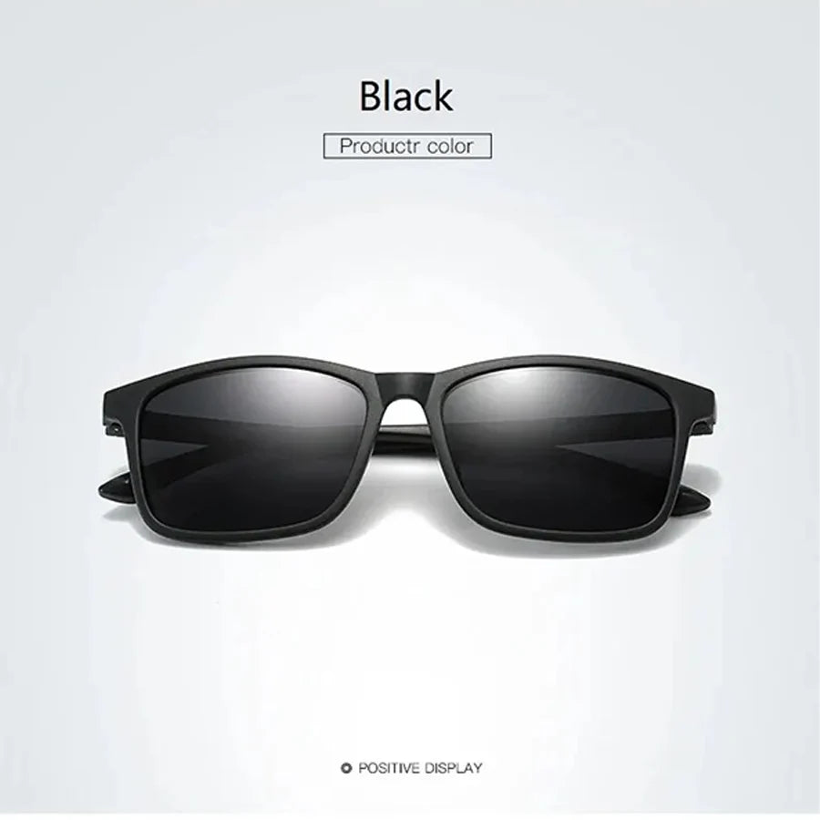 1-2PCS Luxury Men Sunglasses Fashion Vintage Square Ultra Light Frame Driving Fishing Sun Glasses For Man Eyewear