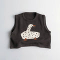 Children Sleeveless Sweater Toddler Kids Cotton Vest Coat Boys Knitted Waistcoat Girls Clothes Cartoon Tops Casual Outerwear