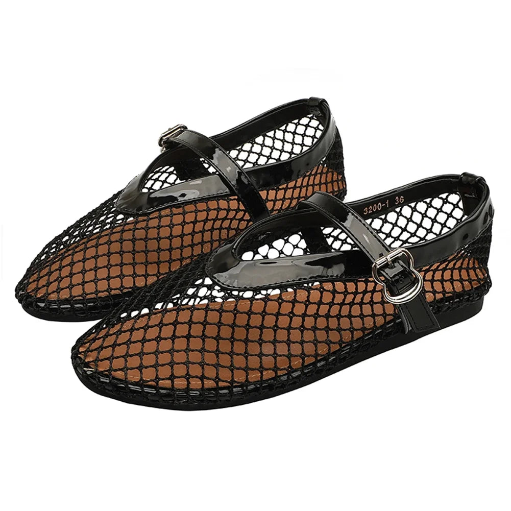 Women Mesh Ballet Flats