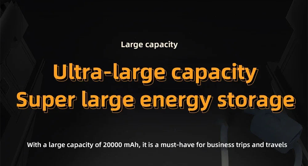 66W Fast Charge Power Bank 20000mAh