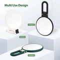 Beauty Hand Mirror, 30X Magnifying Mirror on Stand, Double Sided Magnifying Mirror with 30X/1X Magnification, 360°Adjustable Han