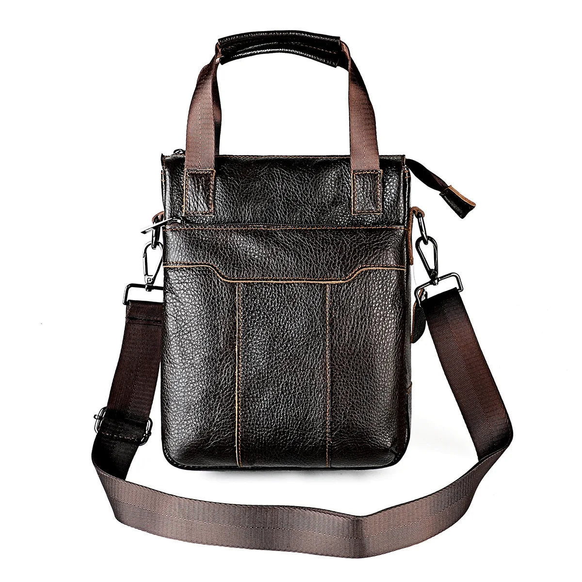 Fashion Men's Cow Leather Crossbody Bag Man Shoulder Bag Casual Male Top-handle ipad Bag For Men