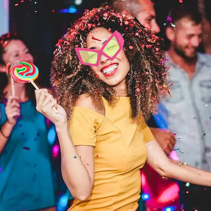Fashion Oversized Cat Eye Sunglasses Novelty Party Sunglasses Funny Accessories for Adults Women    Hip Hop Dance Party Favors