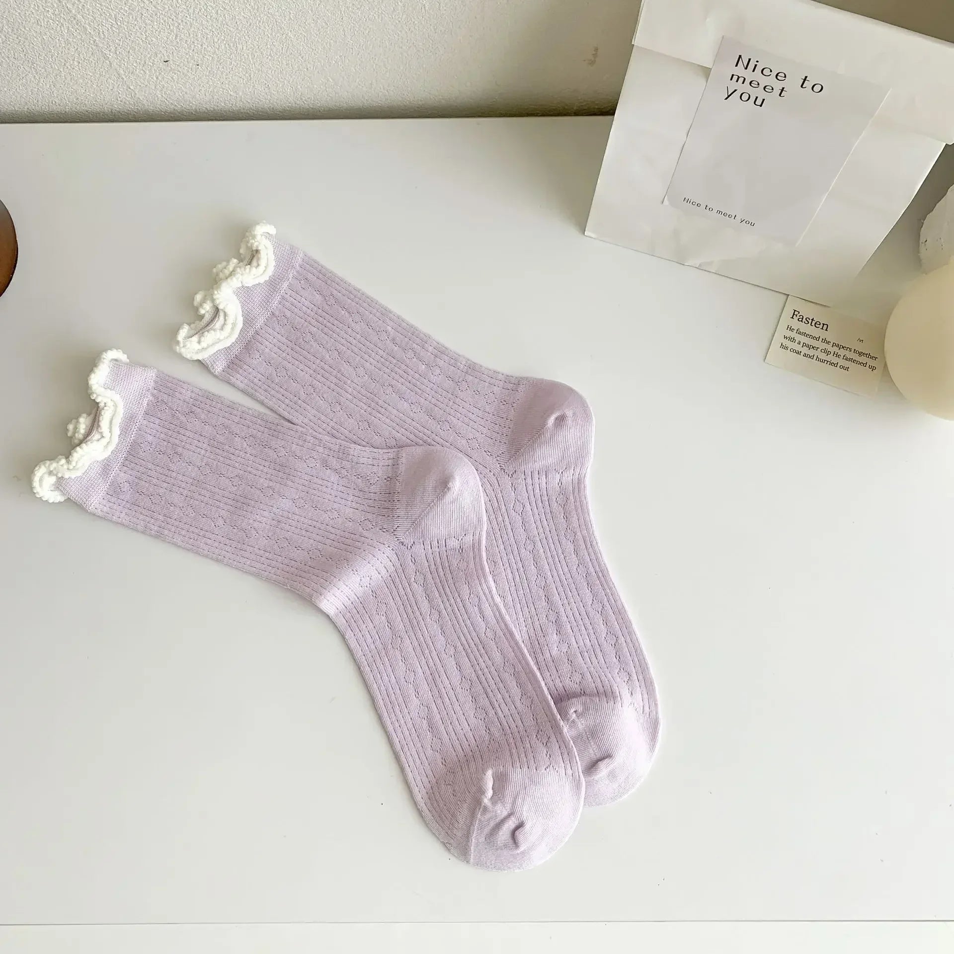 Butterfly Woman Socks Fashion Summer Ultra-thin Transparent Crystal Silk Socks Vintage Harajuku Sexy Lace Mesh Crew Socks