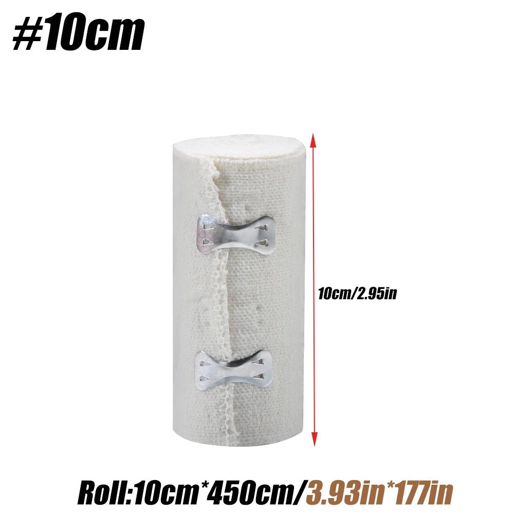 1 Roll Elastic Bandage Wrap,Stretch Compression Bandage Stretches up to 450cm for Sports, Sprains, Calf,  Ankle, Foot