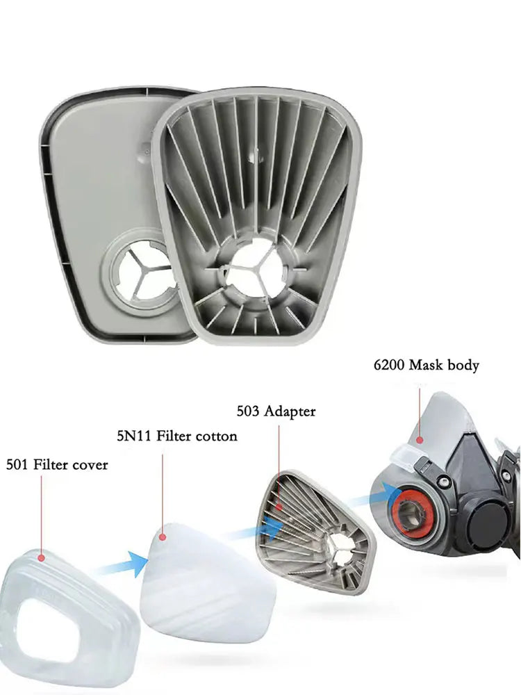 Half Face Dust Mask Safety Work 503 5N11 Particle Filters Goggles Fit For Industrial Labor Paint Spray Decoration Grinding