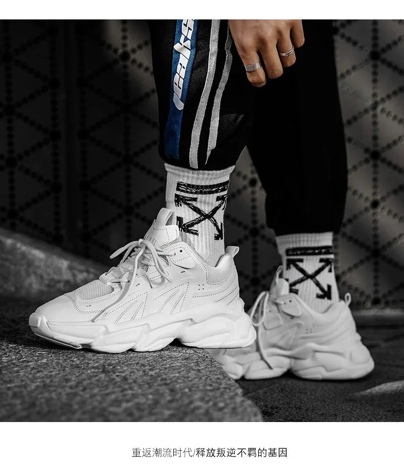 Men's Sneakers Hidden Heels Elevator