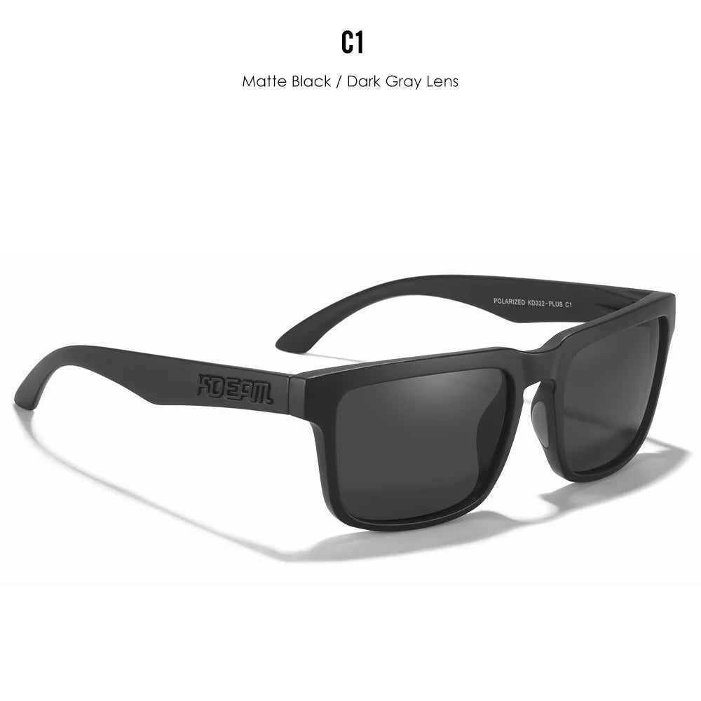 KDEAM Large Size Square Men's Sunglasses Polarized Photochromic Oversized Sun Glasses Fashion Women Shades Upgraded Edition